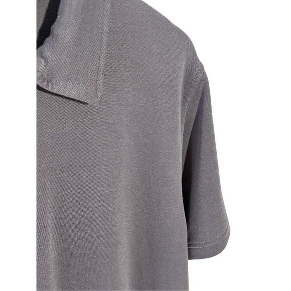 Porter & Ash charcoal grey zip polo shirt - XL - Picture 2 of 8